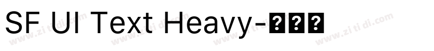 SF UI Text Heavy字体转换 SF UI Text Heavy字体转换